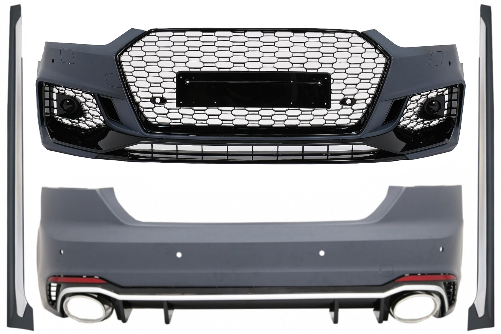 Bodykit für Audi A5 F5 Sportback 2017-2019 Quattro RS5 Look mit Seitenschweller CarPartsTuning