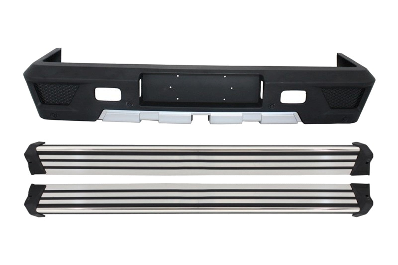 Heckstoßstange mit Trittbretter für Mercedes G-Klasse W463 1989-2017 G63 G65 Look Carpartstuning Austria