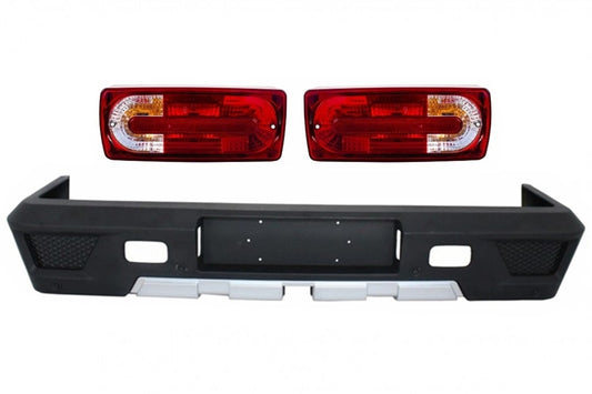 Stoßstange für Mercedes W463 G-Klasse 89-17 Rückleuchten G63 G65 Look CarPartsTuning