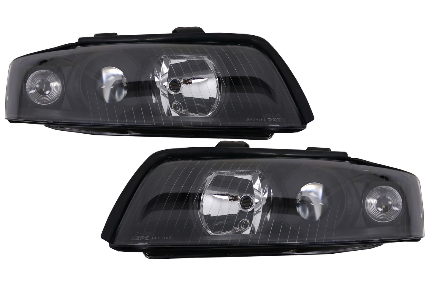 Scheinwerfer passend für AUDI A4 B6 (2000-2004) RHD / LHD Schwarz KITT Lightning