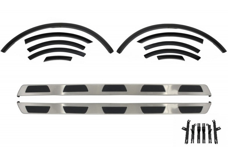 Body Kit für Audi Q7 06-14 Trittbretter Kotflügelverbreiterungen Radbögen- CarPartsTuning