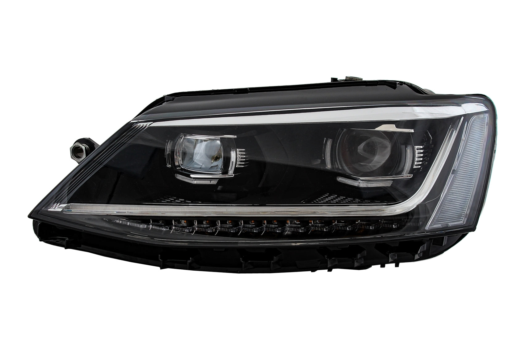 Scheinwerfer LED Tagfahrlicht für VW Jetta Mk6 VI 11-17 Dynamic Xenon Matrix Look CarPartsTuning