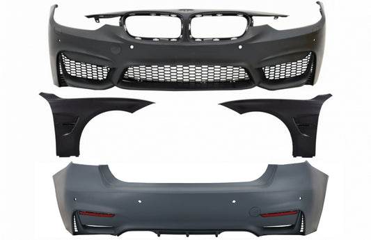 Bodykit für BMW F30 11-15 F30 LCI 16+ M3 Sport Look Stoßstange kotflügel CarPartsTuning