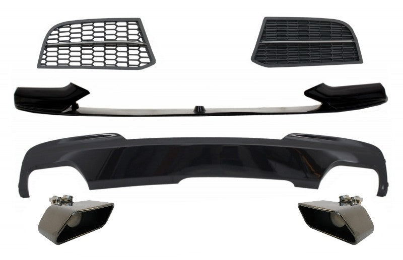 Kit Spoiler Diffusor für BMW 5 F10 F11 10-17 M-Tech zu M-Perform Sport M550 Look CarPartsTuning