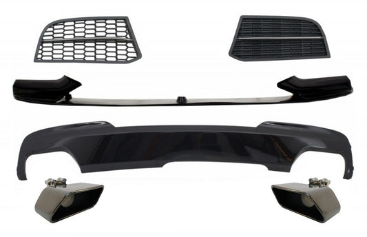 Kit Spoiler Diffusor für BMW 5 F10 F11 10-17 M-Tech zu M-Perform Sport M550 Look CarPartsTuning