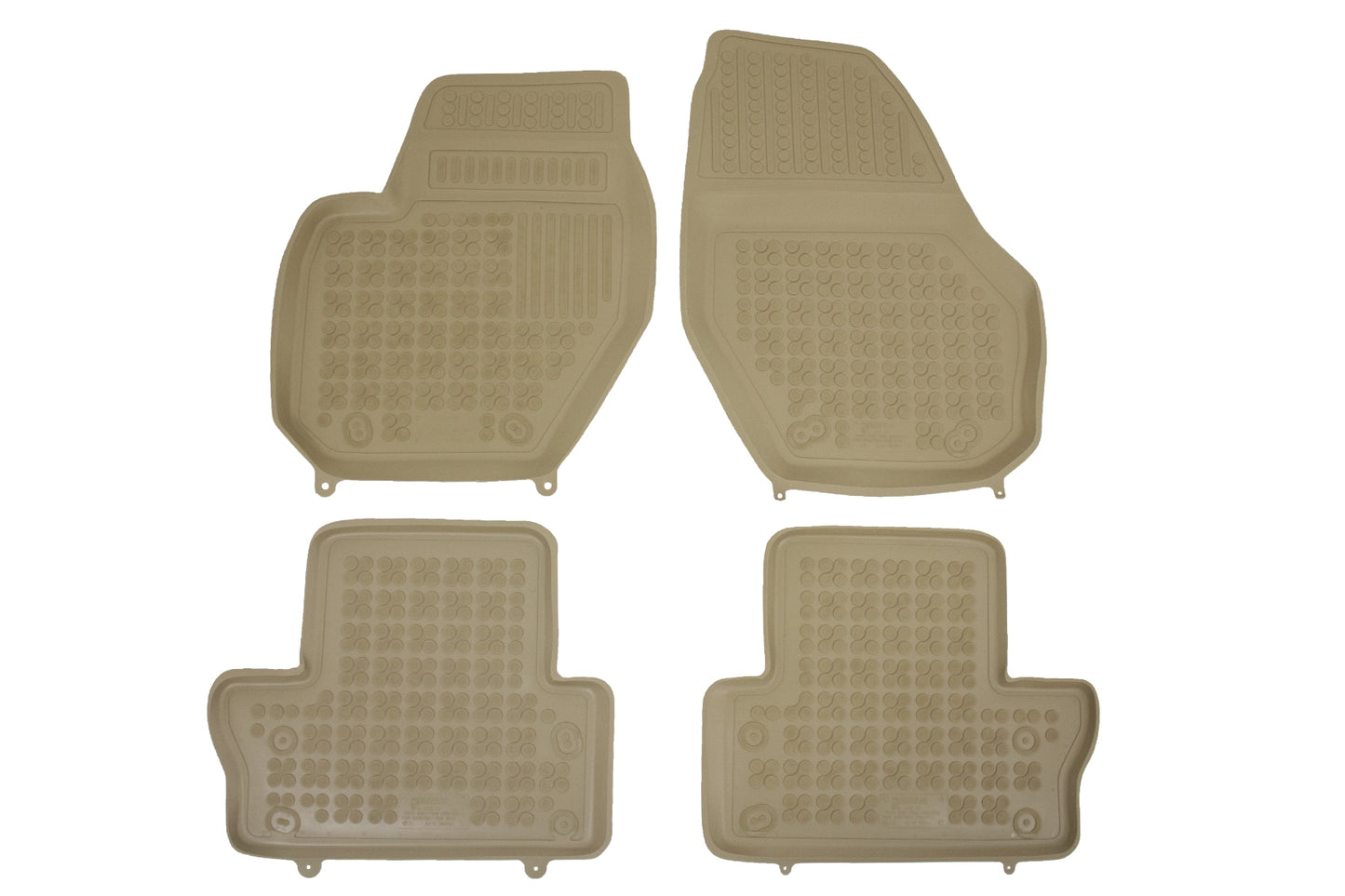 Fußmatten Gummimatten Beige für VOLVO XC60 I 08-17 V60 I ”‹”‹11-18 S60 II 10-18 CarPartsTuning