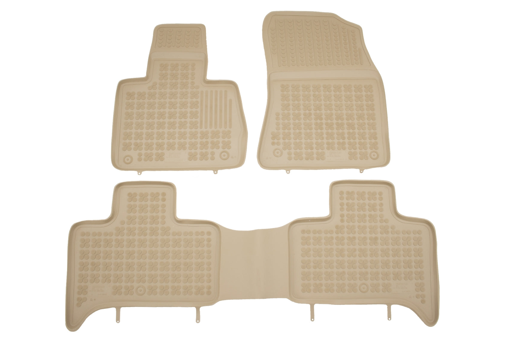 Gummi Fußmatte Beige passend für BMW X5 E53 (2000-2006) Rezaw Plast