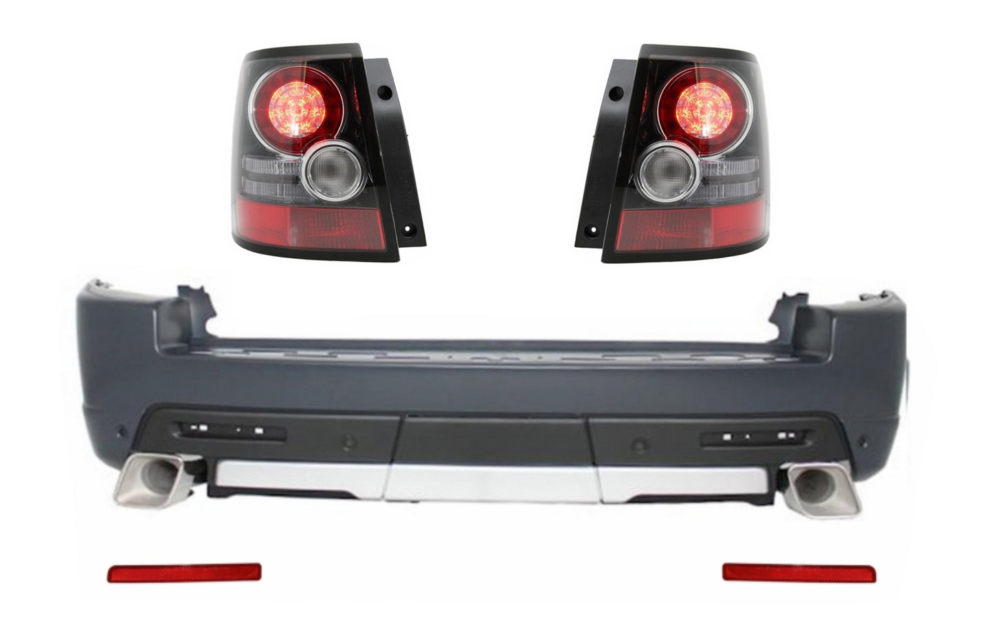 Heckstoßstange Mit LED-Rückleuchten Passend Für Land Range Rover Sport L320 (2005-2013) Facelift Autobiography Design KITT