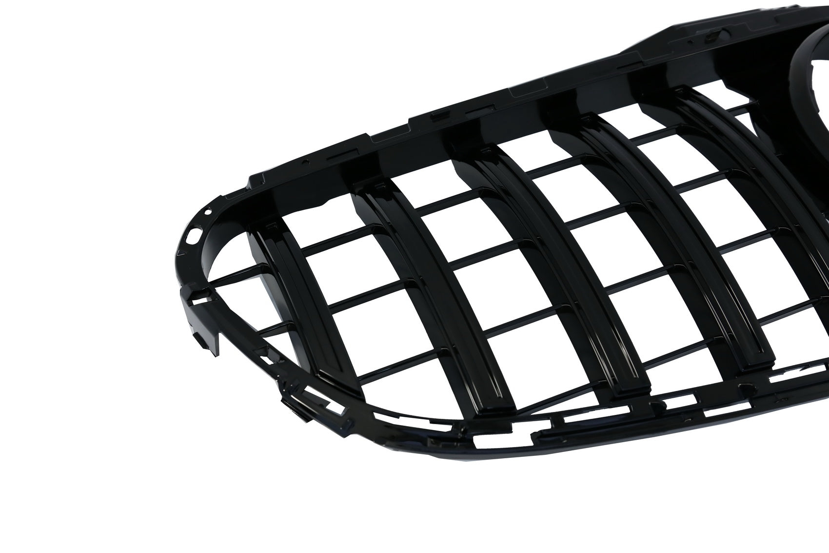 Kühlergrill für Mercedes W212 S212 Facelift 13-16 GT-R Panamericana Look Schwarz CarPartsTuning