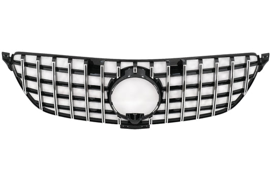 Frontgrill für Mercedes GLE Coupé C292 2015-2018 GT-R Panamericana Look Chrom CarPartsTuning