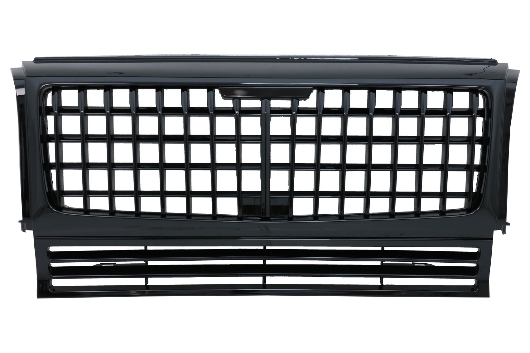 Kühlergrill für Mercedes G-Klasse W463 90-14 GT-R Panamericana Look Glänzend schwarz Carpartstuning Austria