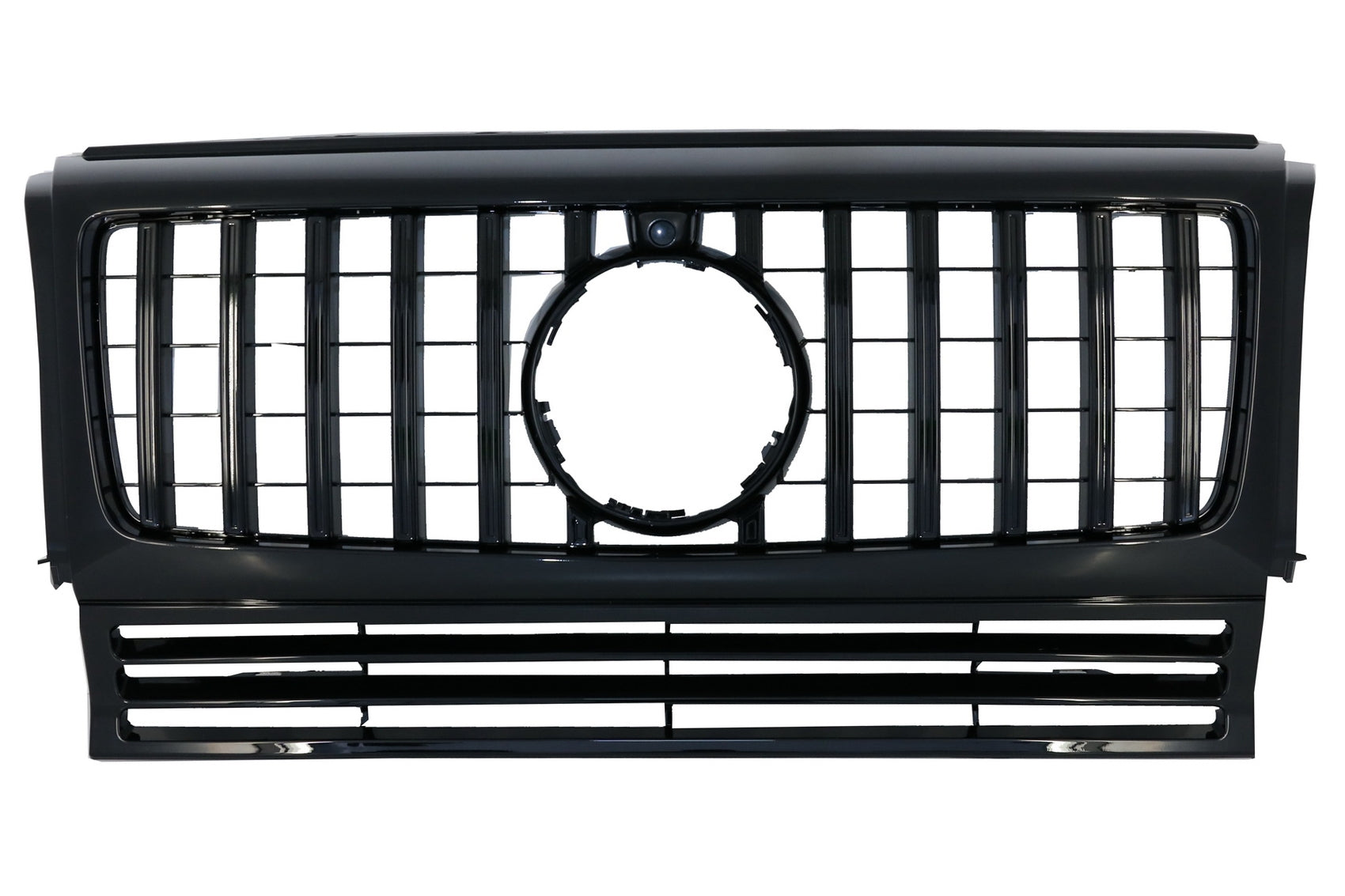 Kühlergrill für Mercedes G W463 90-14 New G63 GT-R Panamericana Look Schwarz CarPartsTuning