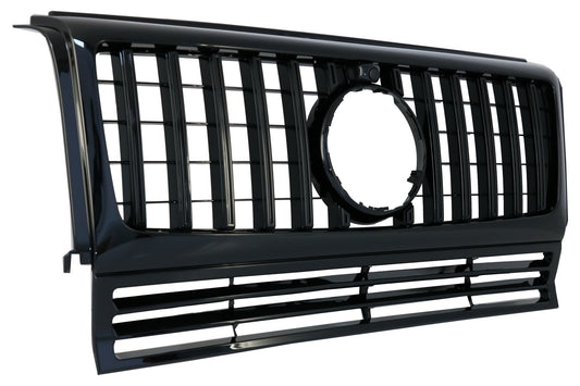 Kühlergrill für Mercedes G W463 90-14 New G63 GT-R Panamericana Look Schwarz CarPartsTuning