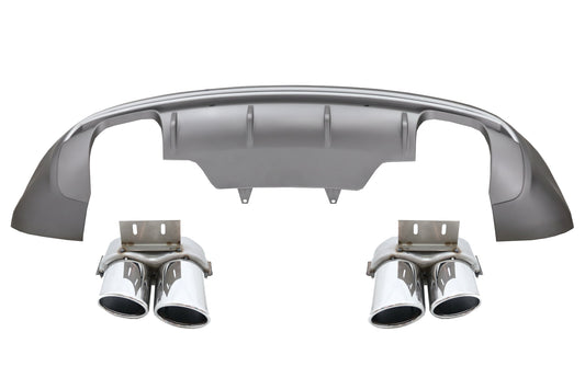 Stoßstangen Diffusor Für Audi Q5 8R Facelift 13-16 Standard Ed Auspuff Tipps CarPartsTuning
