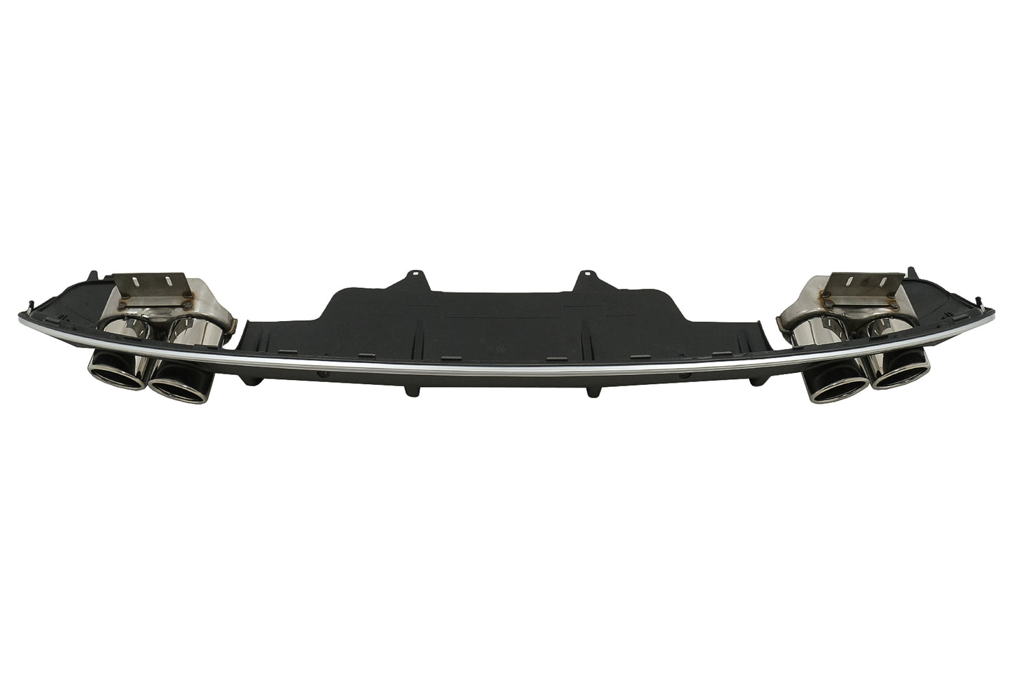 Stoßstange Diffusor Doppelauslass Endrohre für Audi Q5 8R MOPF 13-16 S-Line CarPartsTuning