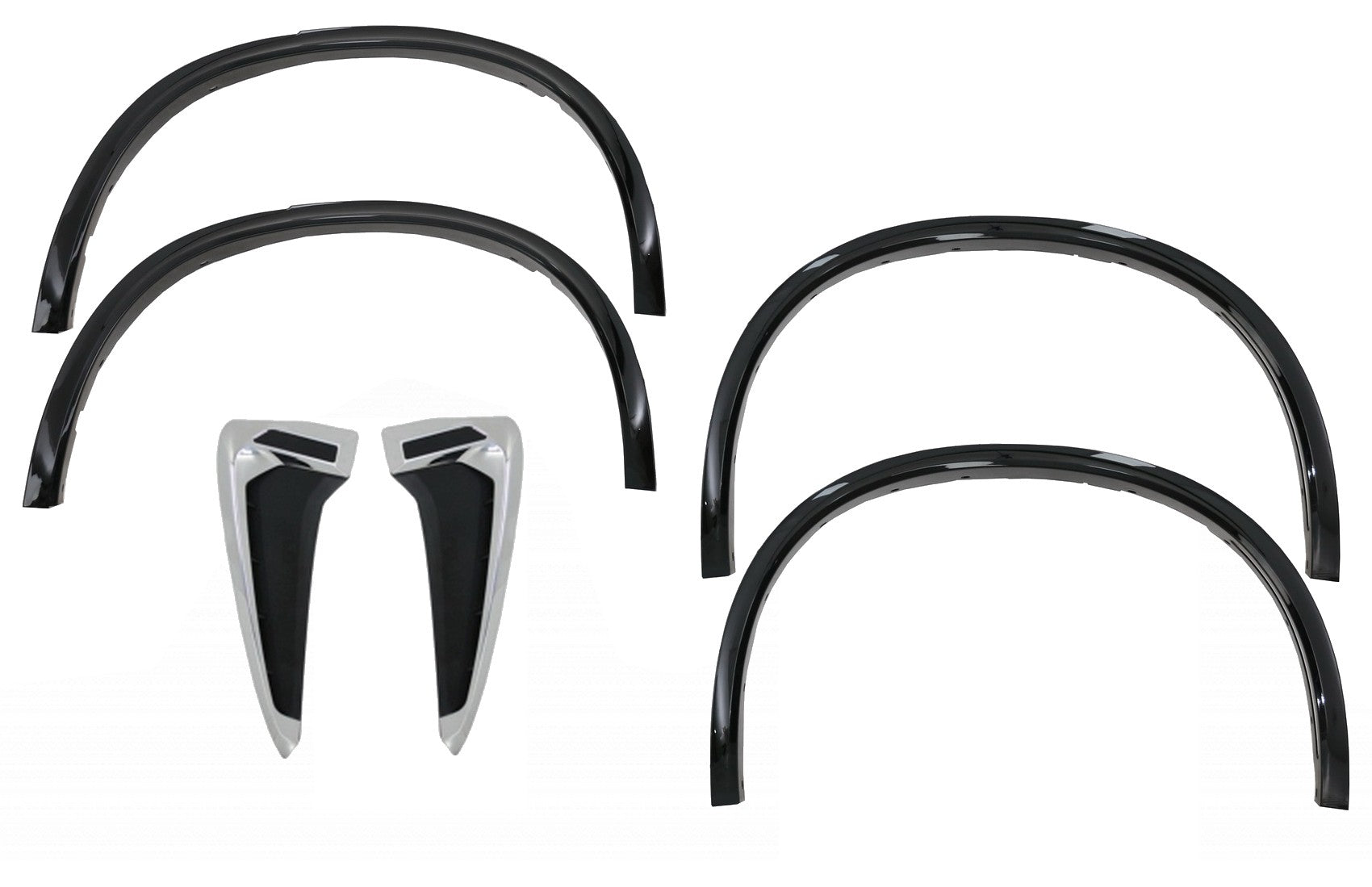 Radkästen Kotflügel für BMW X5 F15 14+ Seitenschlitze Luftkanäle M-Look CarPartsTuning