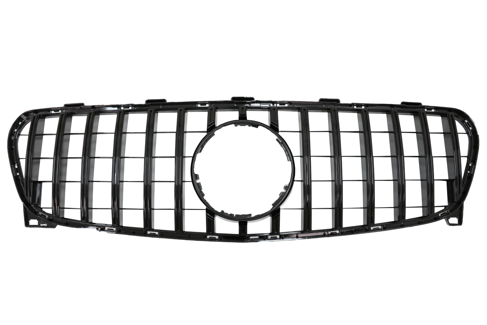 Khlergrill fur Mercedes GLA X156 MOPF 2017+ Gitter GT-R Panamericana Look Schwarz CarPartsTuning