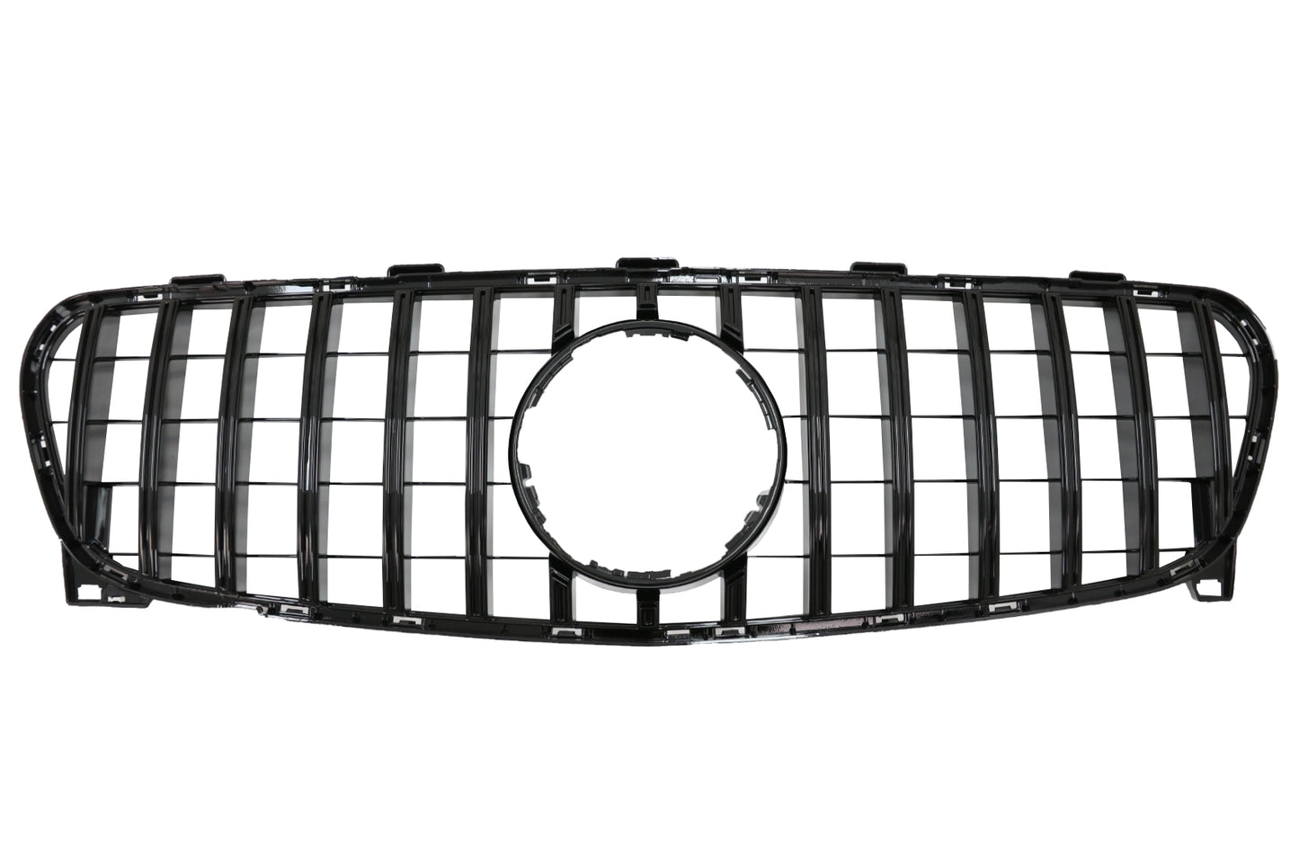 Khlergrill fur Mercedes GLA X156 MOPF 2017+ Gitter GT-R Panamericana Look Schwarz CarPartsTuning