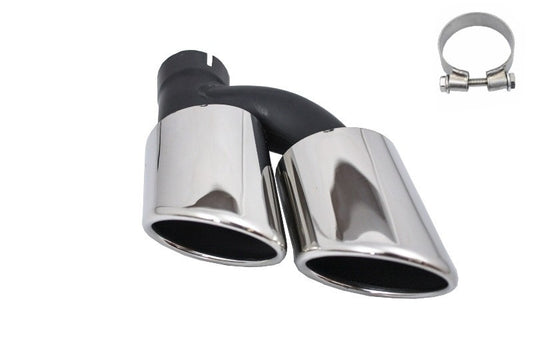 Auspuffblende Endrohr links und rechts passend für Audi A3 A4 A5 A6 A7 A8 bis S3 S4 S5 S6 S7 S8 SQ3 SQ5 S-Design KITT
