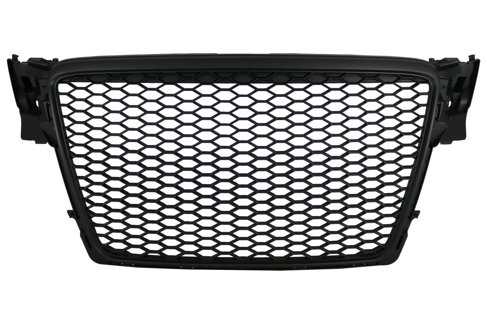 Badgeless Frontgrill für Audi A4 B8 2008-2011 RS4 Look Mattschwarz CarPartsTuning