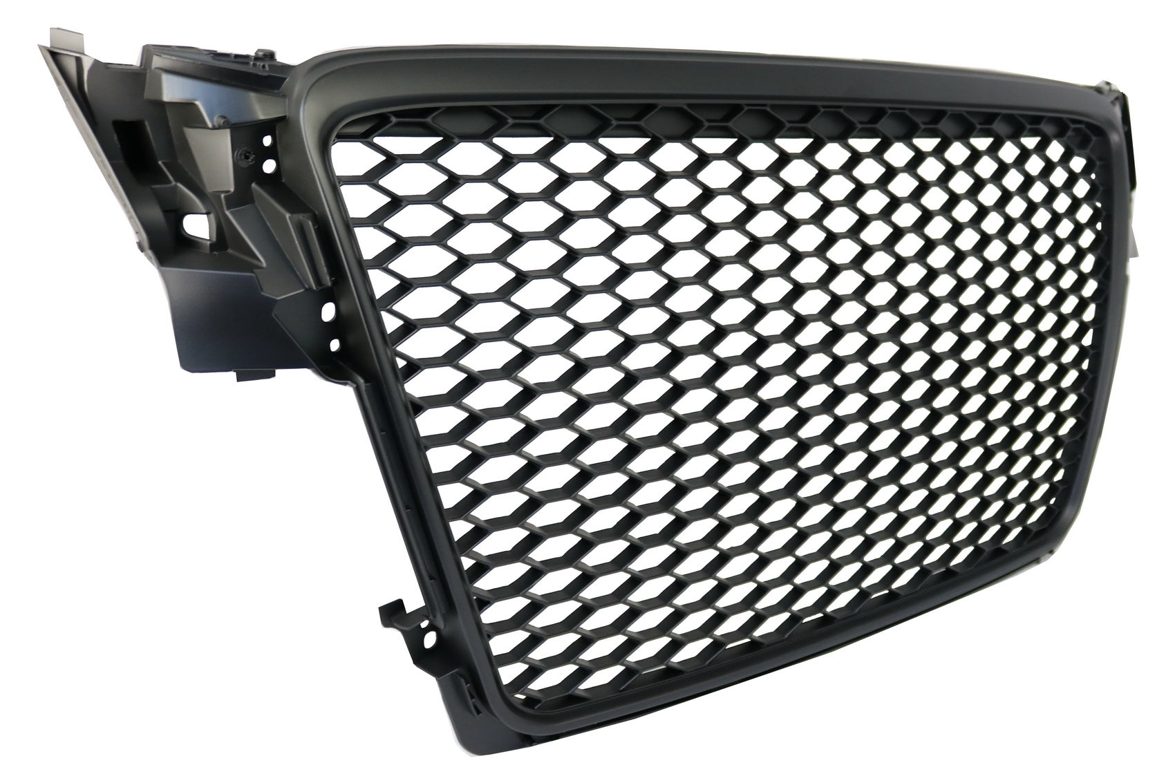 Badgeless Frontgrill für Audi A4 B8 2008-2011 RS4 Look Mattschwarz CarPartsTuning