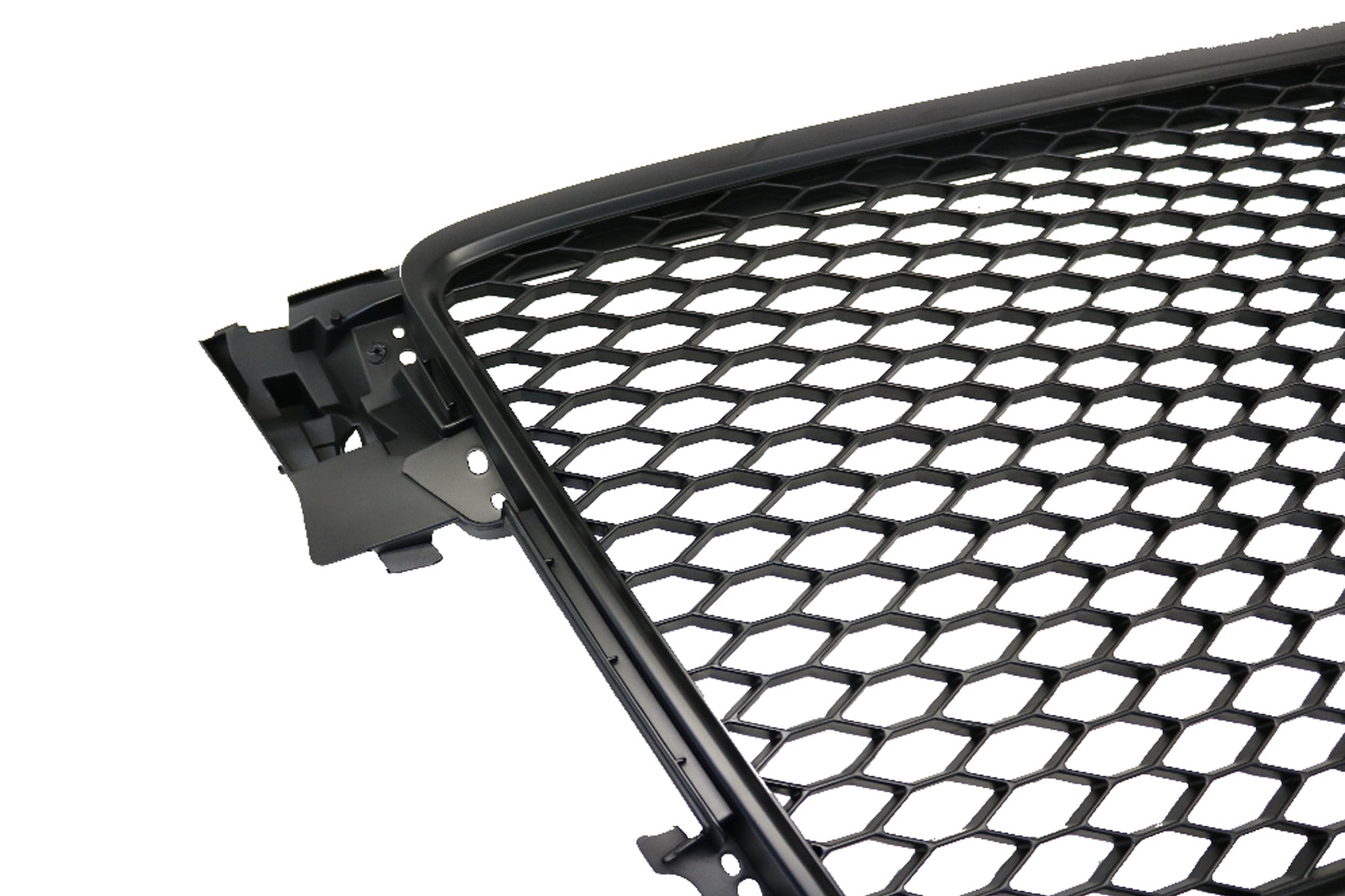 Badgeless Frontgrill für Audi A4 B8 2008-2011 RS4 Look Mattschwarz CarPartsTuning