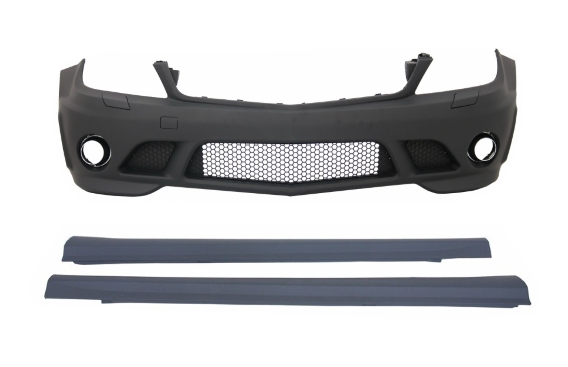 Frontschürze Seitenschweller Mercedes C-Klasse W204 (2007-2012) C63 AMG Design ohne Nebelscheinwerfer- Carpartstuning Austria