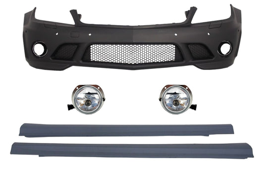 Stoßstange für Mercedes C-Klasse W204 07-12 NBL Seitenschweller C63 Look CarPartsTuning