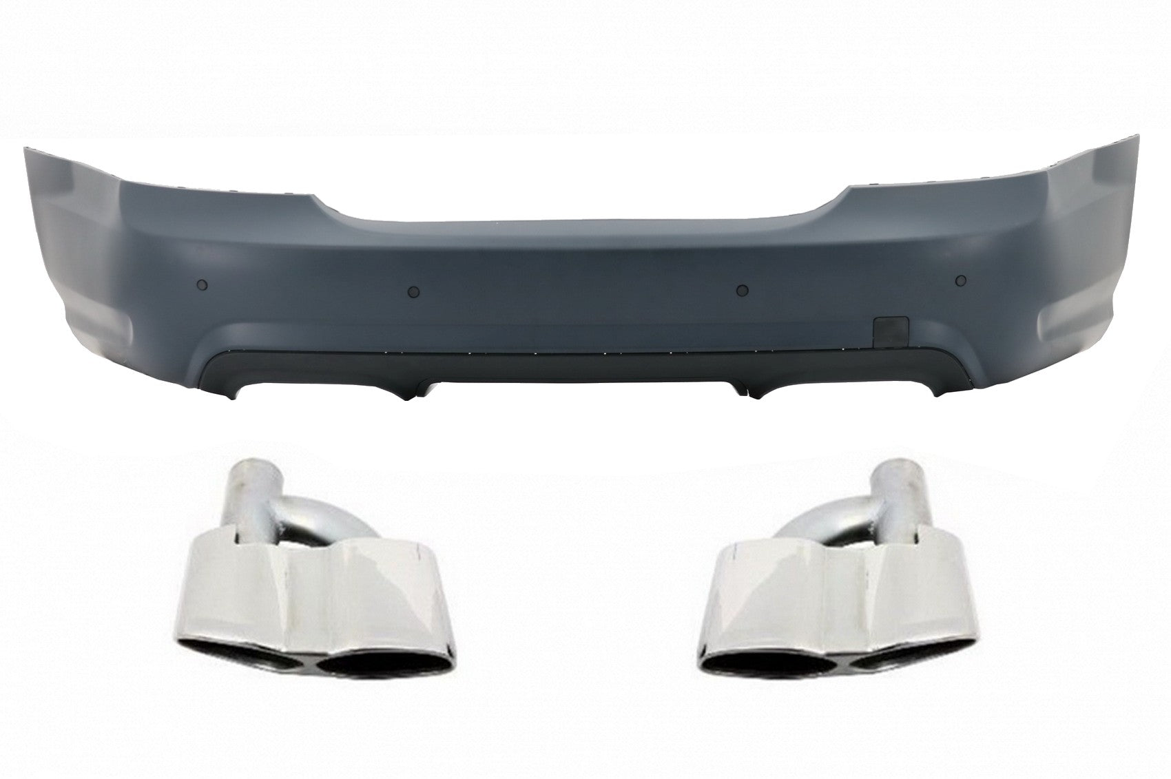 Heckstoßstange für Mercedes W221 S-Klasse 05-11 Endschalldämpfer S65 Design CarPartsTuning