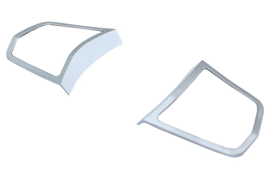 Lenkrad-Knopf-Abdeckungs Zierleiste Matt Chrom für BMW 5er F10 F11 2010-2017 CarPartsTuning