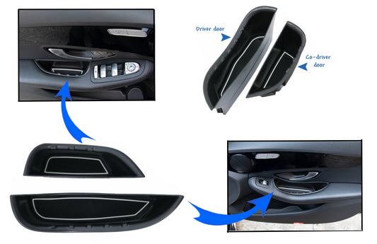 Türen Aufbewahrungsbox für Mercedes C W205 S205 T-Modell 14-18 GLC X253 LHD CarPartsTuning