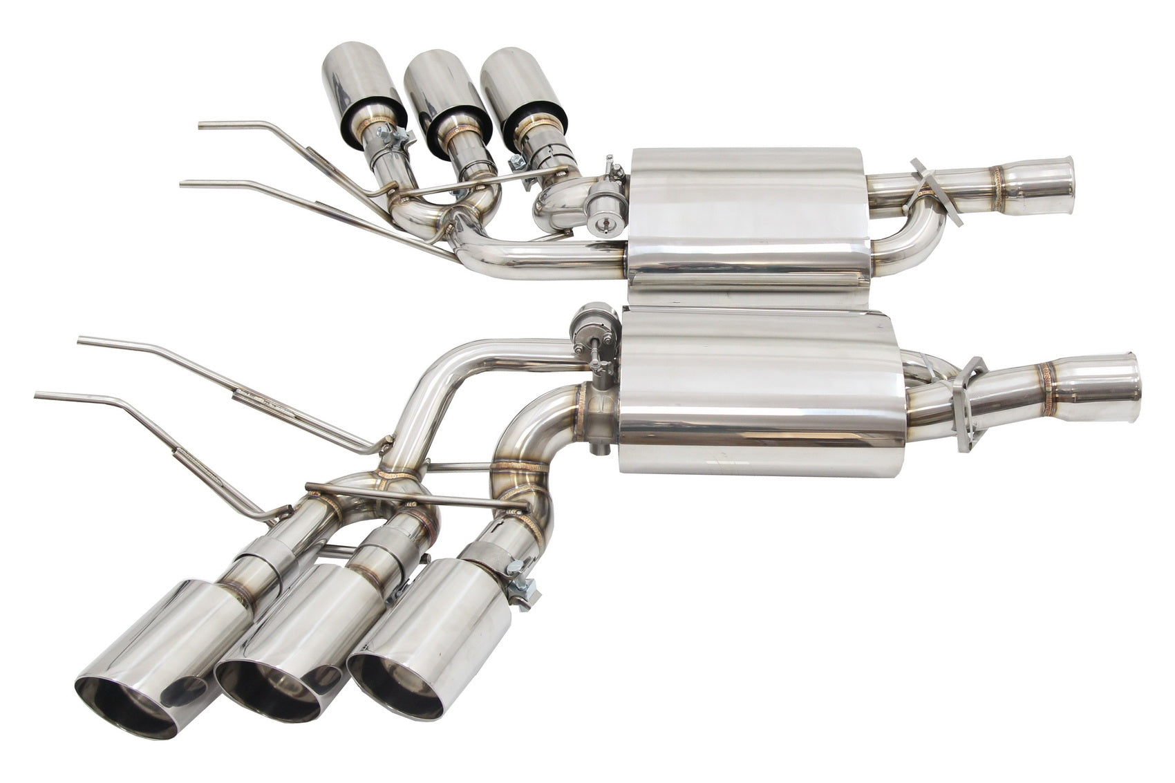 Abgassystem für Mercedes W463 09-18 G500 G55 G63 G65 AMG Dreifacher Auspuff CarPartsTuning