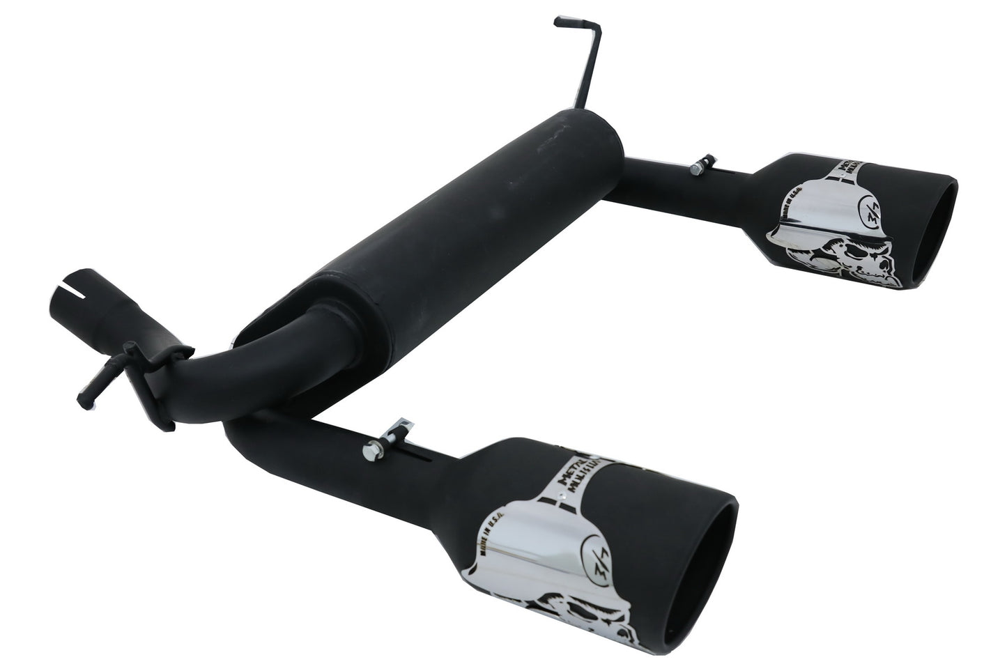Auspuff Achse Zurück für JEEP Wrangler Rubicon JK Doppelt Metal Mulisha Look CarPartsTuning