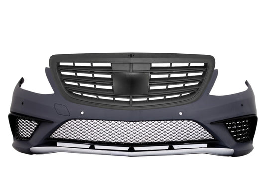 Stoßfänger für Mercedes W222 S-Klasse 13-17 Kühlergrill Schwarz S63 Look CarPartsTuning