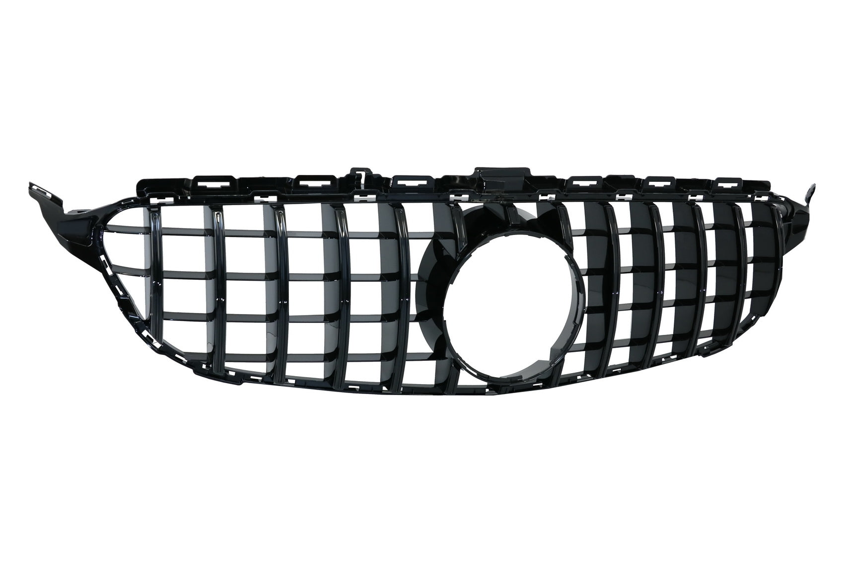 Kühlergrill für Mercedes C W205 S205 C205 14-18 GT-R Panamericana Ohne Kamera CarPartsTuning