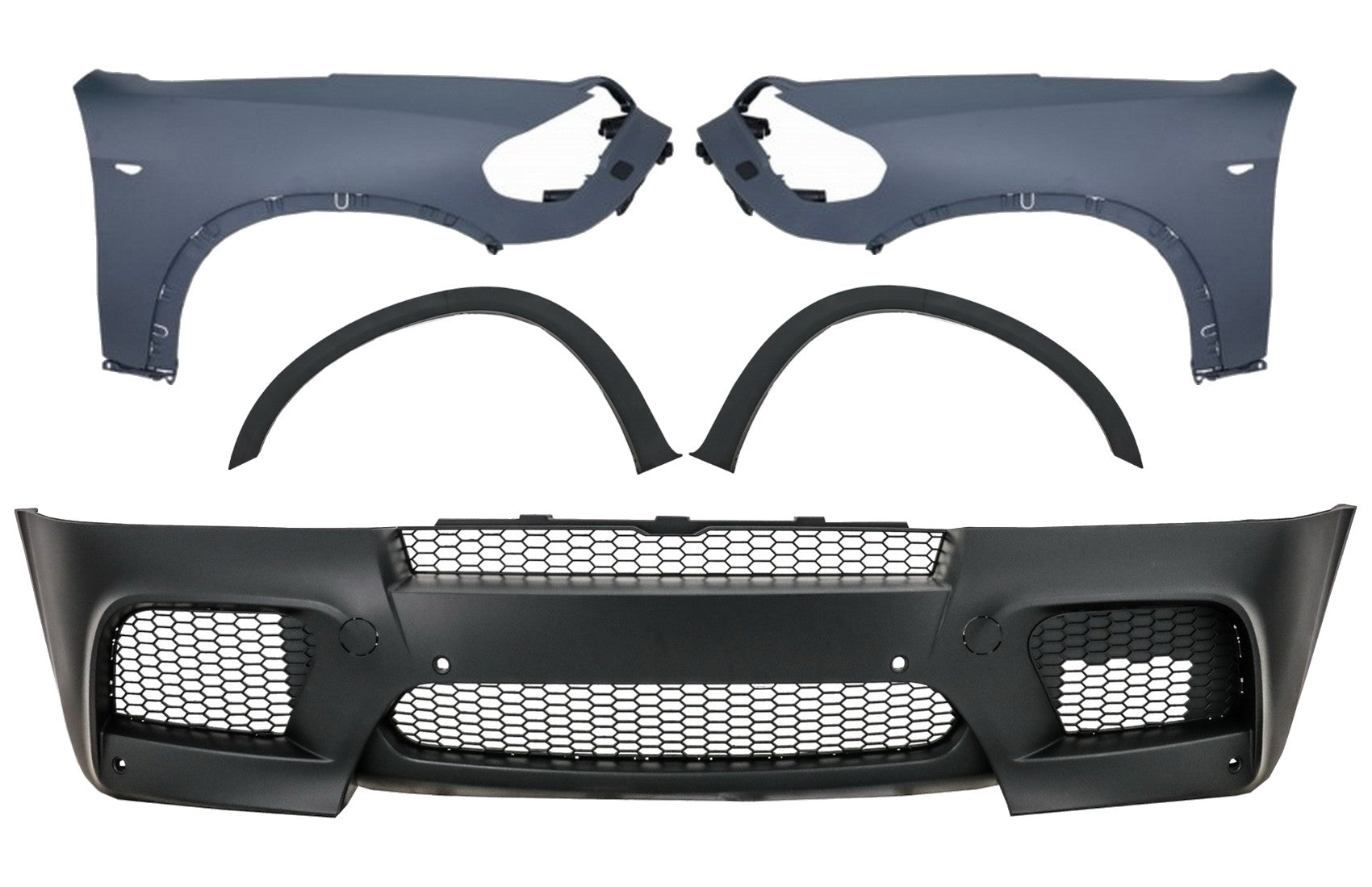 Stoßstange für BMW X5 E70 2007-2013 X5M M-Look Kotflgel Vorne CarPartsTuning