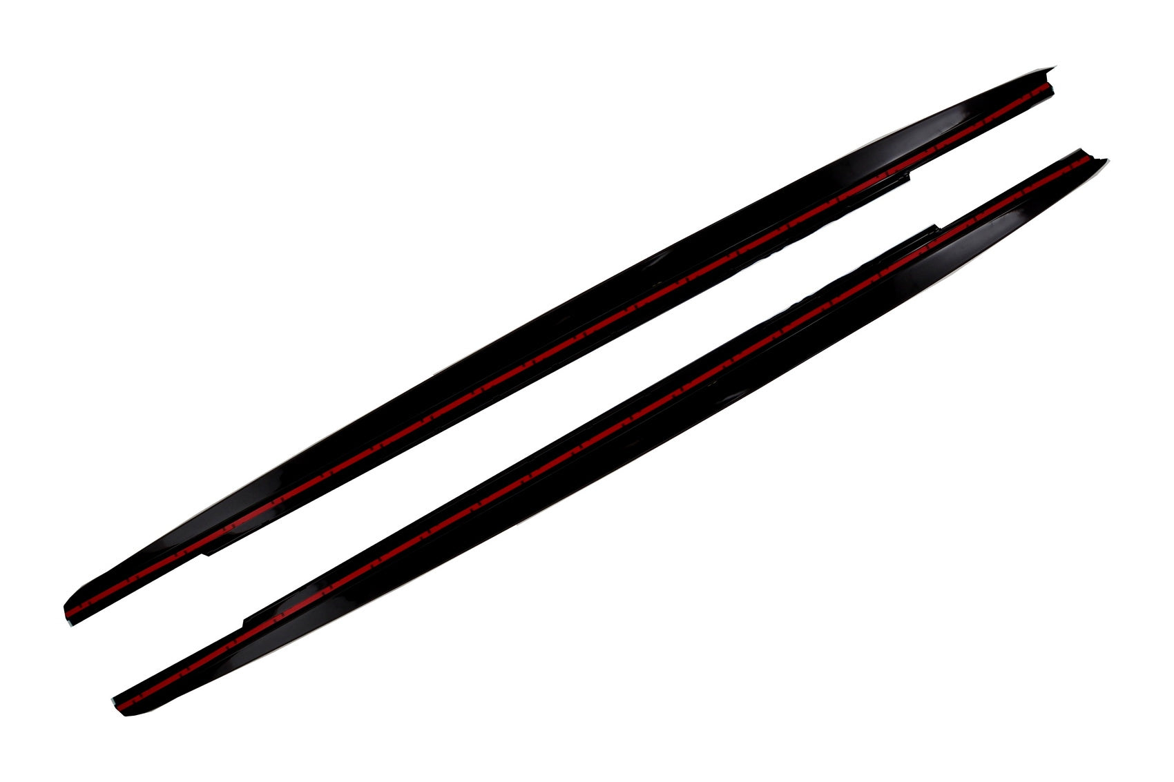 Seitenschwellerverlängerung passend für BMW 5er G30 Limousine G31 Touring (ab 2017) M Design Piano Black KITT