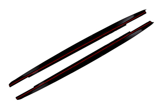 Seitenschwellerverlängerung passend für BMW 5er G30 Limousine G31 Touring (ab 2017) M Design Piano Black KITT