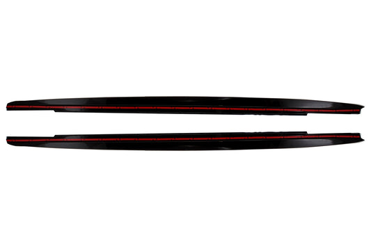 Seitenschwellerverlängerung passend für BMW 5er G30 Limousine G31 Touring (ab 2017) M Design Piano Black KITT