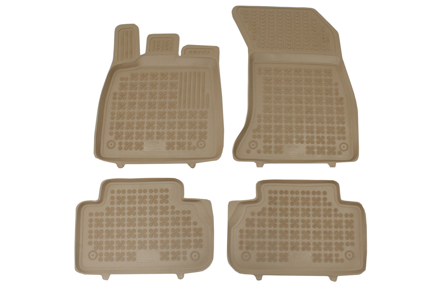 Gummi Auto Fußmatten Beige geeignet für AUDI Q5 FY 2017+- CarPartsTuning