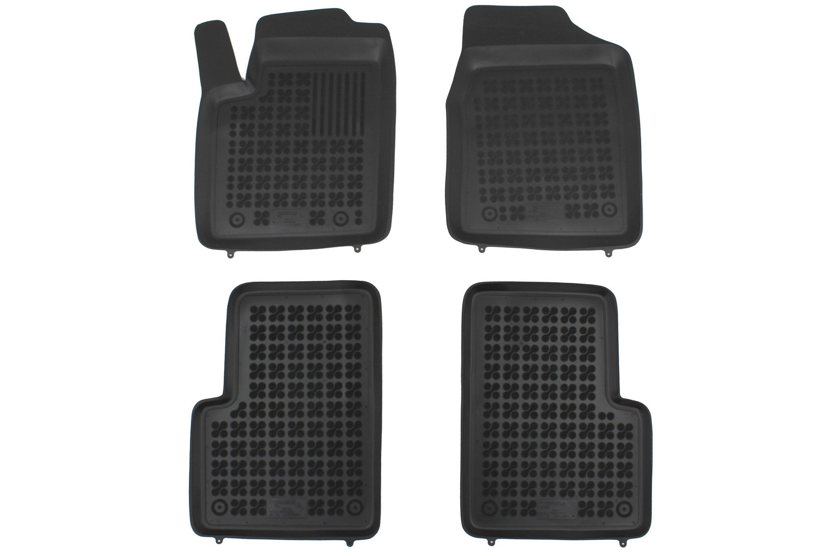 Fußmatte Gummi Schwarz Passend Für Ford Ka II (2008 - 2016) Rezaw Plast