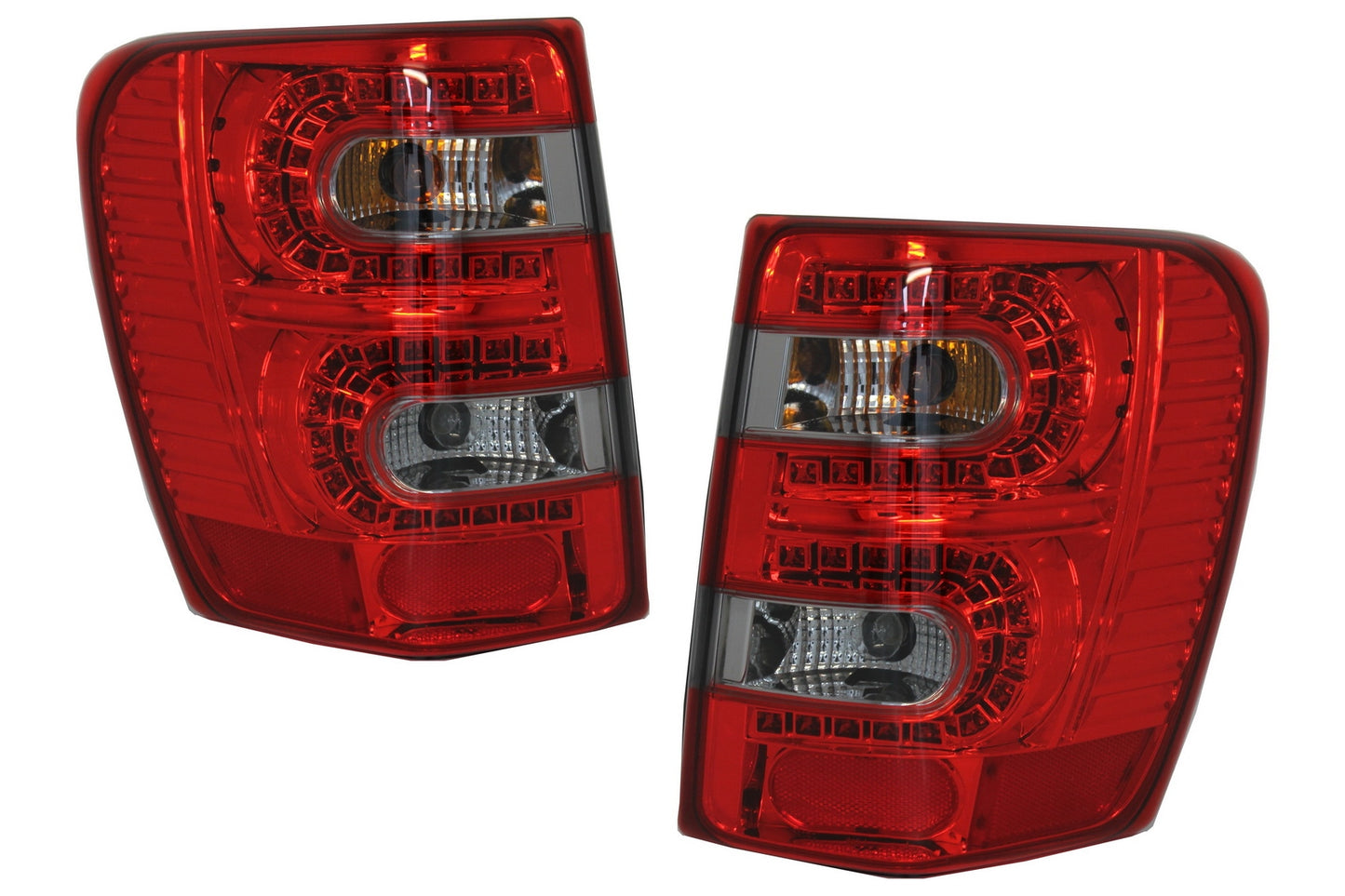 Rückleuchten LED für JEEP Grand Cherokee 1999-05.2005 rot Rauch CarPartsTuning