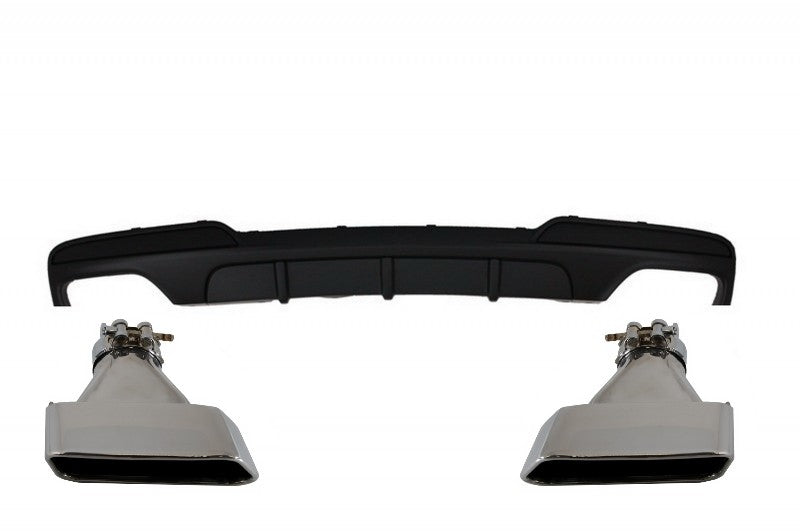 Stoßfänger Diffusor für BMW F10 5er 11-17 M-Performance Schalldämpfer V8 LCI CarPartsTuning