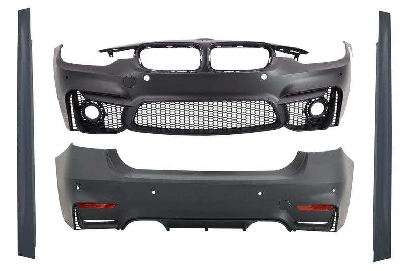 Body Kit für BMW 3 F30 11-19 EVO II M3 Look Doppel Twin Auspuffspitzen Carbon CarPartsTuning