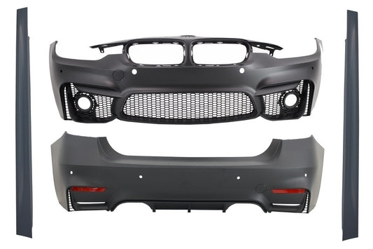 Body Kit für BMW 3 F30 11-19 EVO II M3 Look Doppel Twin Auspuffspitzen Carbon CarPartsTuning