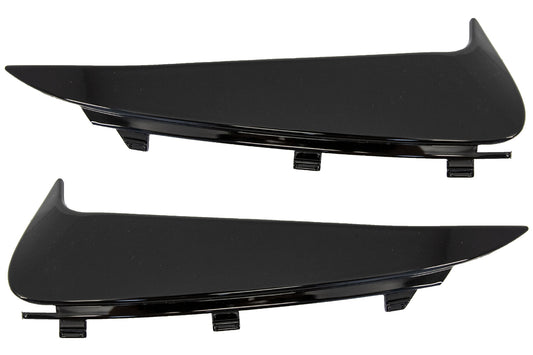 Stoßstange Flaps Side Seitenflügel für Mercedes W205 14-18 Glänzend Schwarz CarPartsTuning
