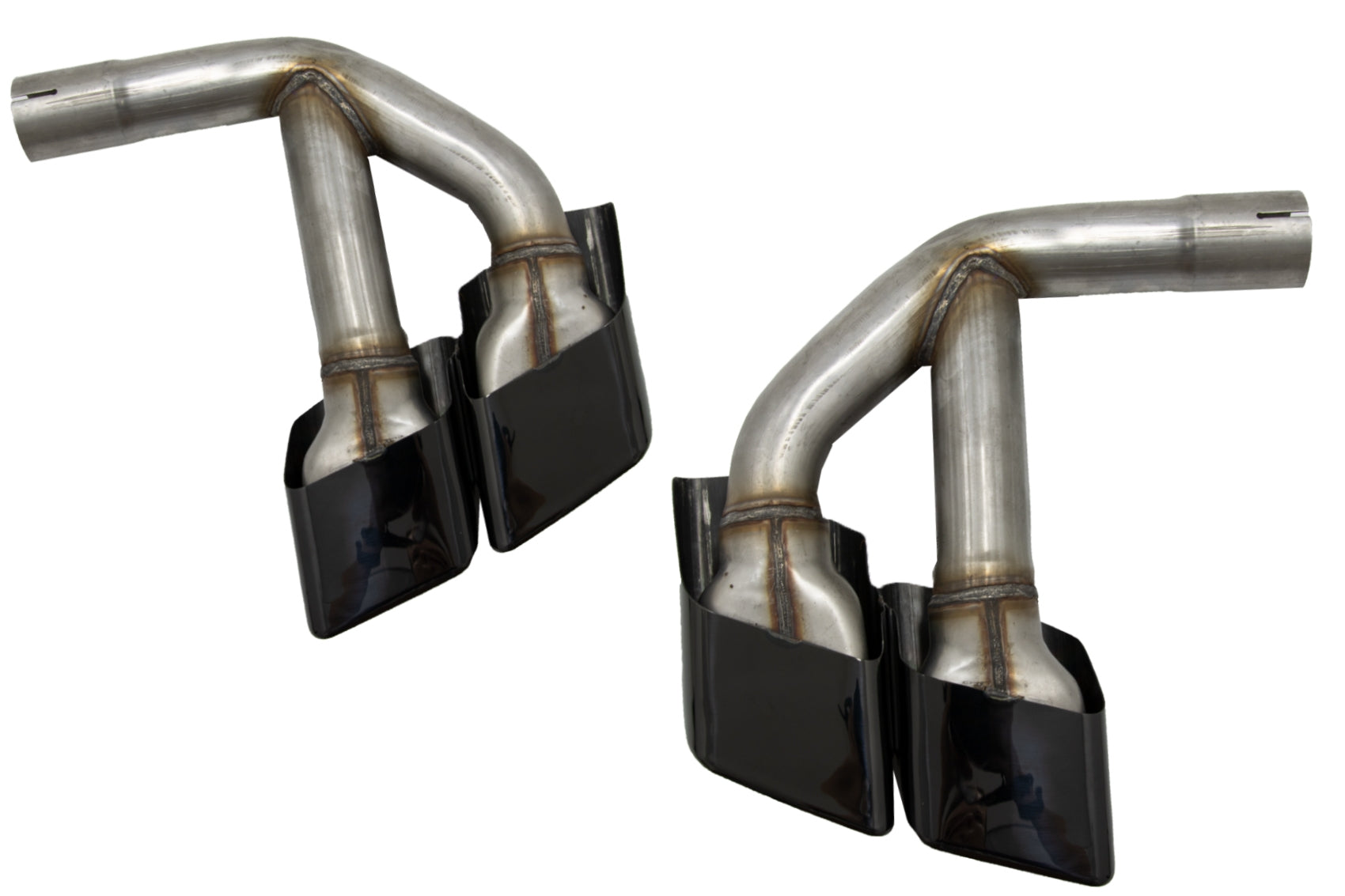 Auspuffspitzen Endrohre für Audi Q7 4M 2015-2019 SQ7 Look Schwarz Nur Benzin CarPartsTuning