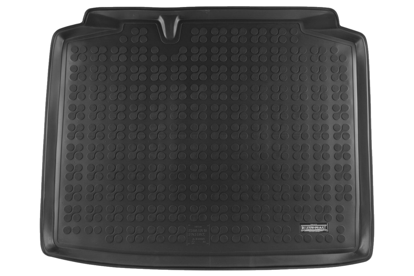 Kofferraummatte Gummi Schwarz passend für Skoda RAPID (2013-) Spaceback Rezaw Plast