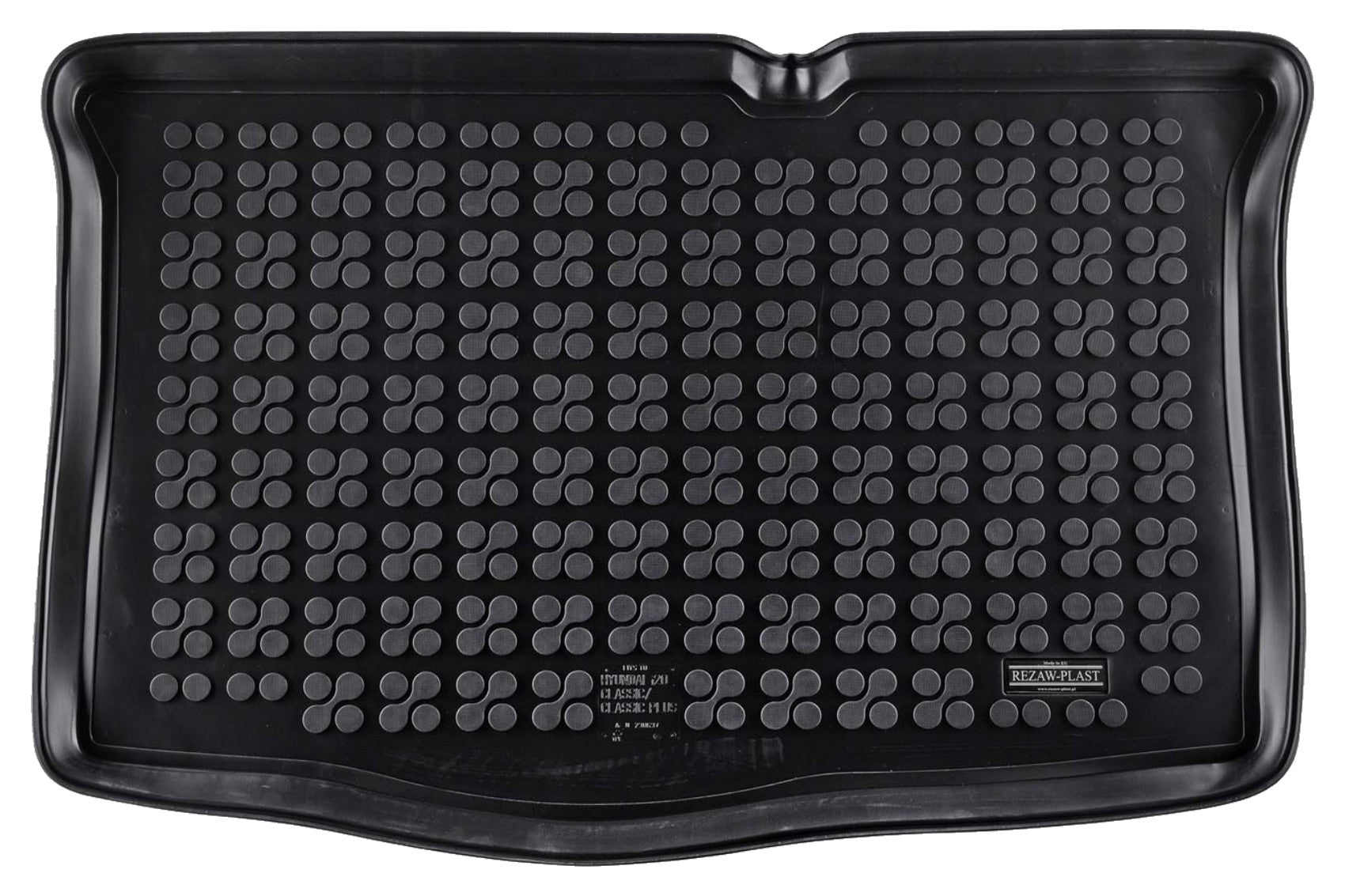 Kofferraummatte Gummi Schwarz Passend Für Hyundai i20 II (2014-) Rezaw Plast