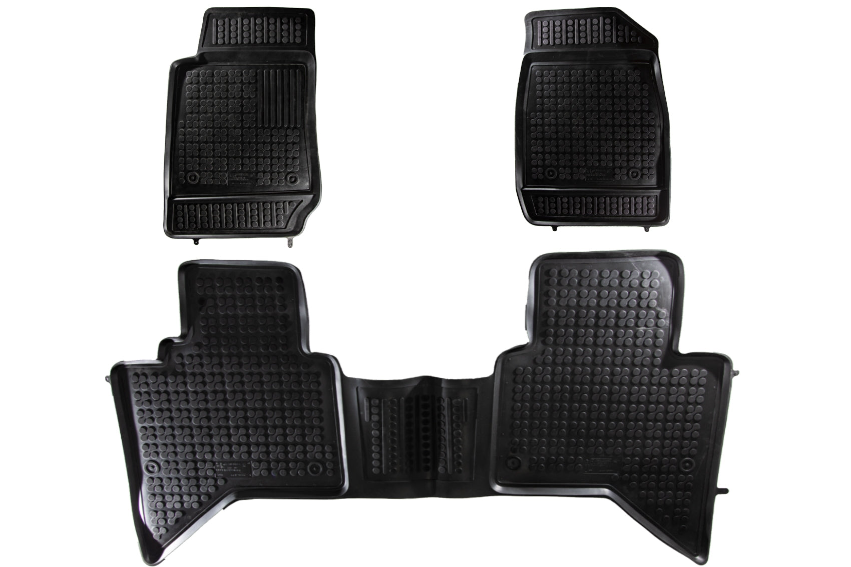 Gummibodenmatte für Isuzu D - MAX II 2011+ Farbe Schwarz CarPartsTuning